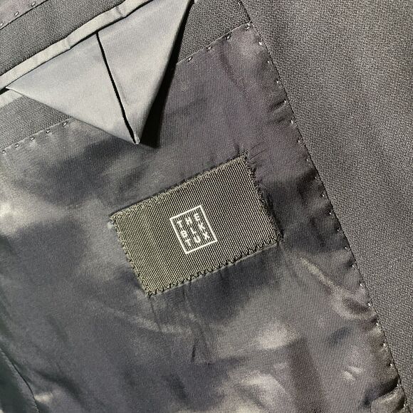 THE BLK TUX 46XS Tollegno 1900 Suit Jacket Men's Blazer Blue 100% Merino Wool - Picture 8 of 13